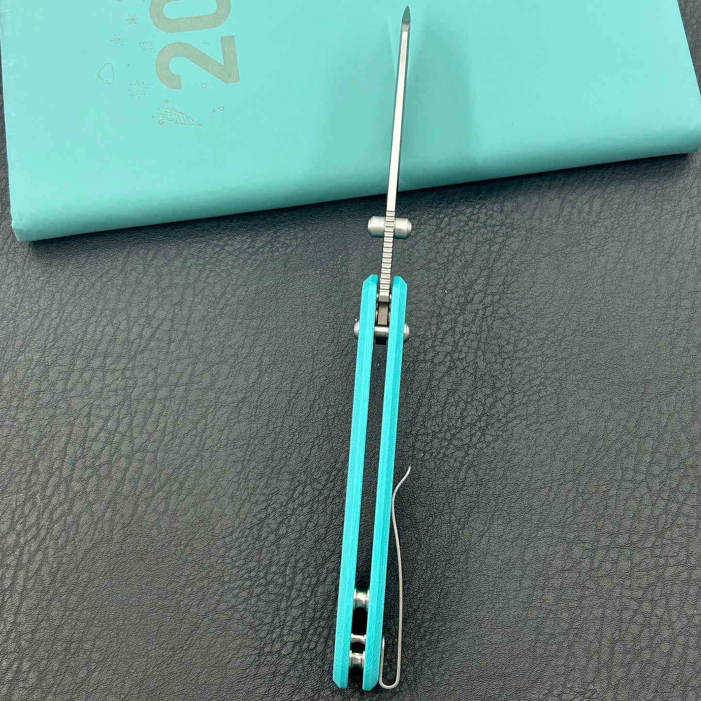 KU KNIVES KU446D Bonza Crossbar Lock Blue Folding Knive