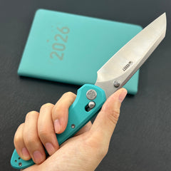 KU KNIVES KU446D Bonza Crossbar Lock Blue Folding Knive