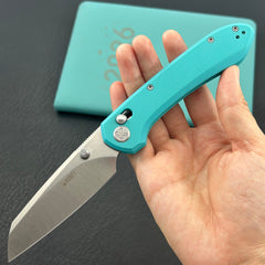 KU KNIVES KU446D Bonza Crossbar Lock Blue Folding Knive