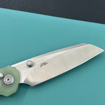 KUBEY knife KU446C Bonza Crossbar Lock Jade Folding Knive