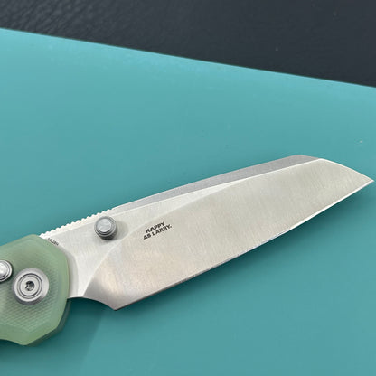 KU KNIVES KU446C Bonza Crossbar Lock Jade Folding Knive