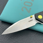 KUBEY knife KU474D Whammy Framelock Blackwash Ti Folding Knife