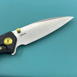 KUBEY knife KU474D Whammy Framelock Blackwash Ti Folding Knife