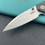 KUBEY knife  KU474C Whammy Framelock Flame Ano Ti Folding Knife