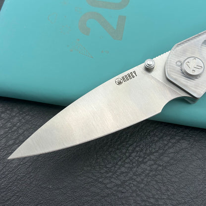 KU knife  KU408C SNUG Linerlock Transparent Polycarbonate Folding knife