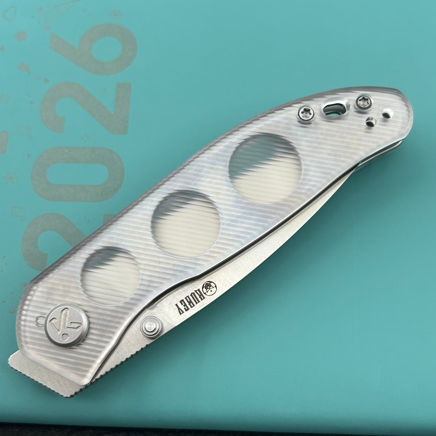 KU knife  KU408C SNUG Linerlock Transparent Polycarbonate Folding knife