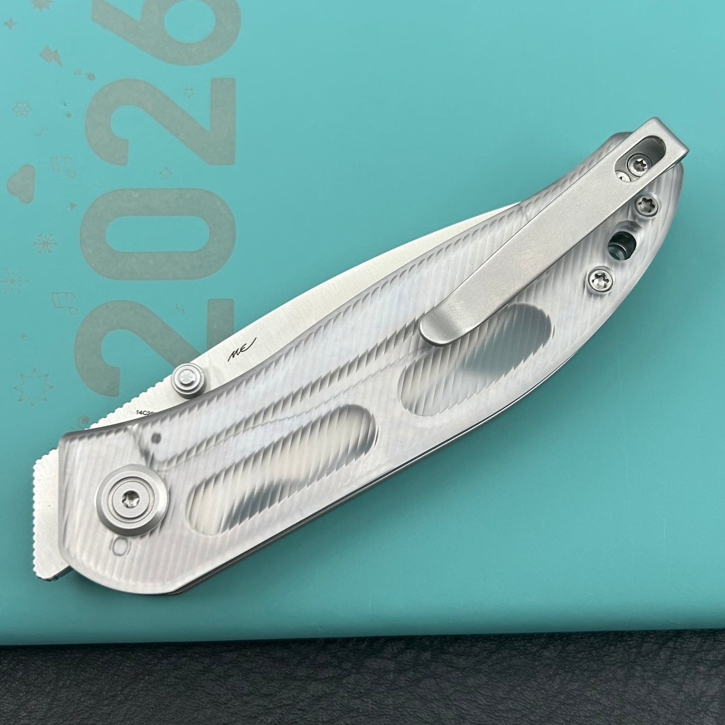 KU knife  KU408C SNUG Linerlock Transparent Polycarbonate Folding knife