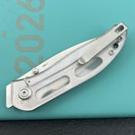 KUBEY knife  KU408K SNUG Linerlock Transparent Polycarbonate Folding knife