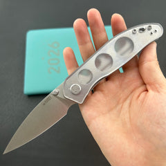 KU KNIVES KU408C SNUG Linerlock Transparent Polycarbonate Folding knife