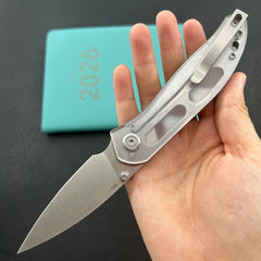 KU KNIVES KU408C SNUG Linerlock Transparent Polycarbonate Folding knife