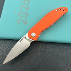 KU KNIVES KU408B SNUG Linerlock Orange Folding knife