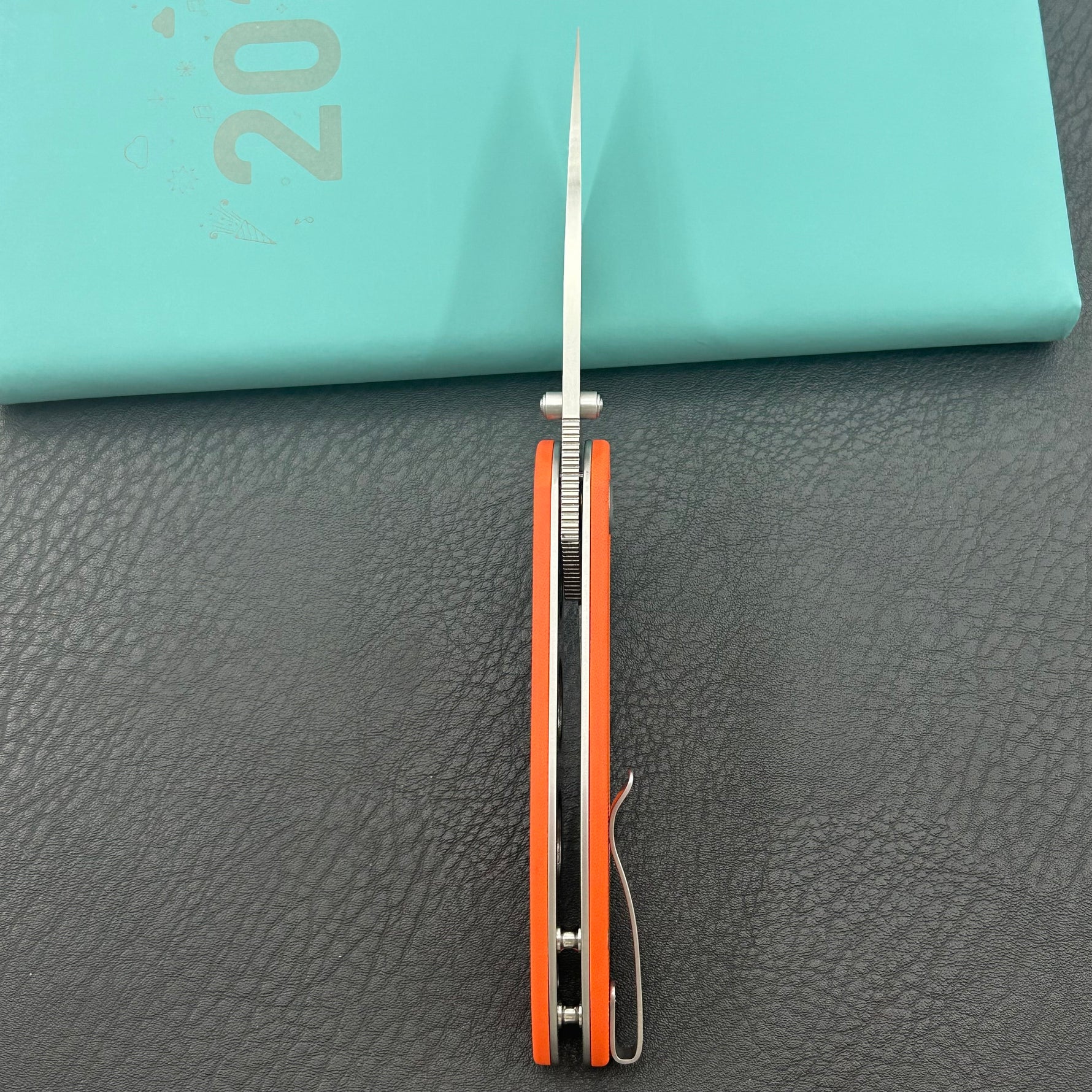 KU knife KU408B SNUG Linerlock Orange Folding knife