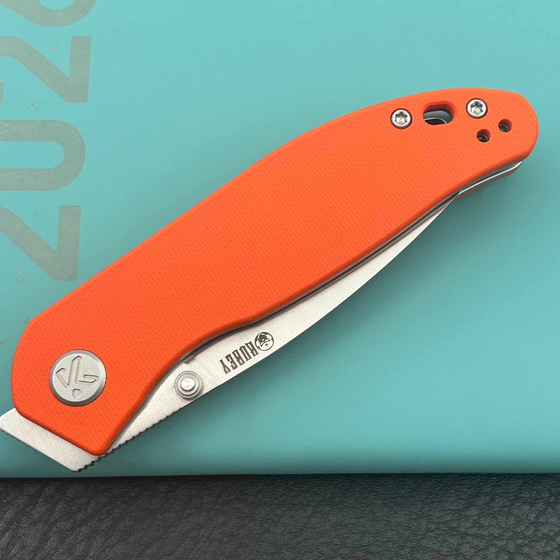KU knife KU408B SNUG Linerlock Orange Folding knife