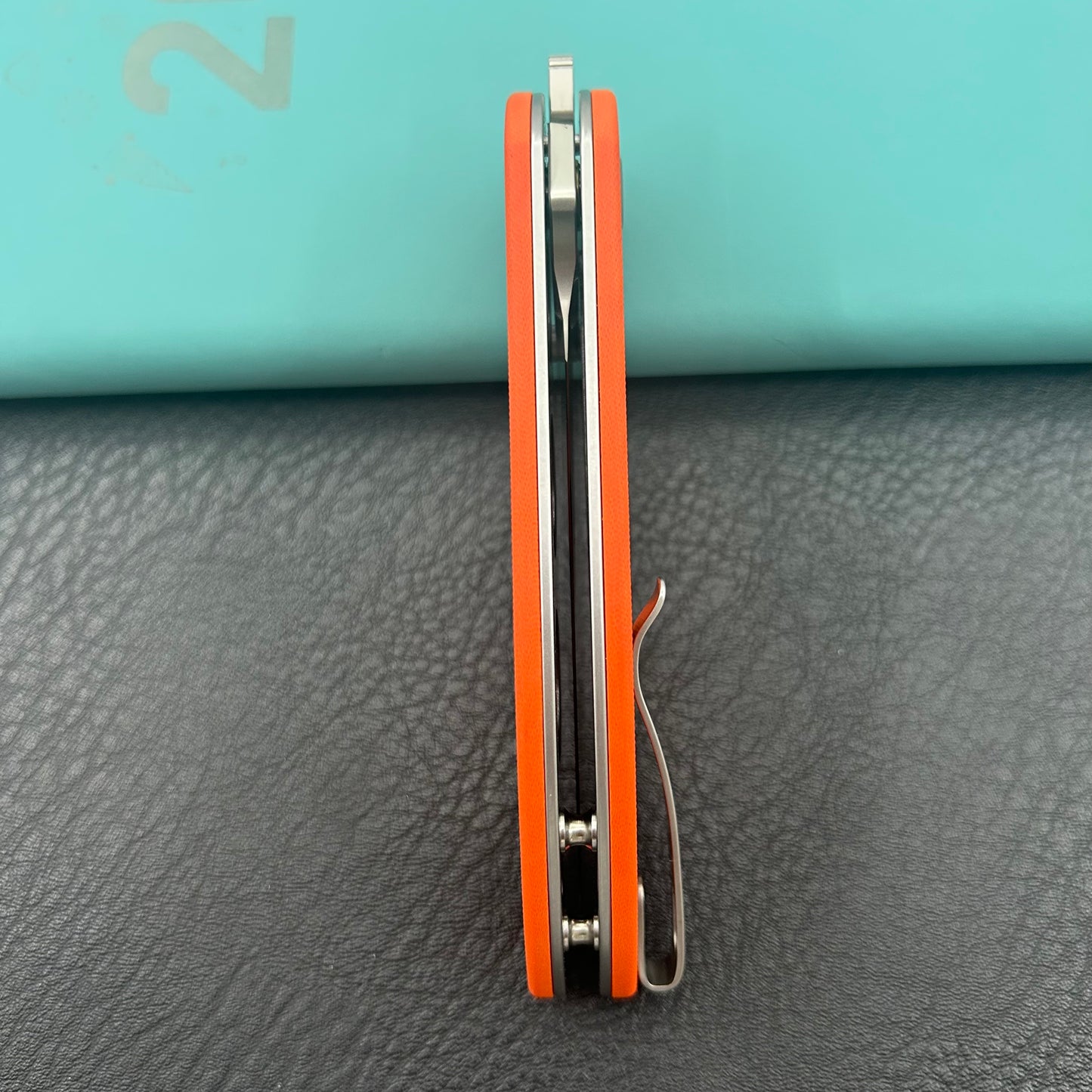 KU knife KU408B SNUG Linerlock Orange Folding knife