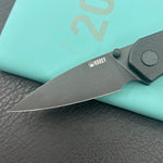 KUBEY knife KU408G SNUG Linerlock Blackout Micarta Folding knife