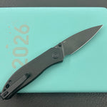 KUBEY knife KU408G SNUG Linerlock Blackout Micarta Folding knife