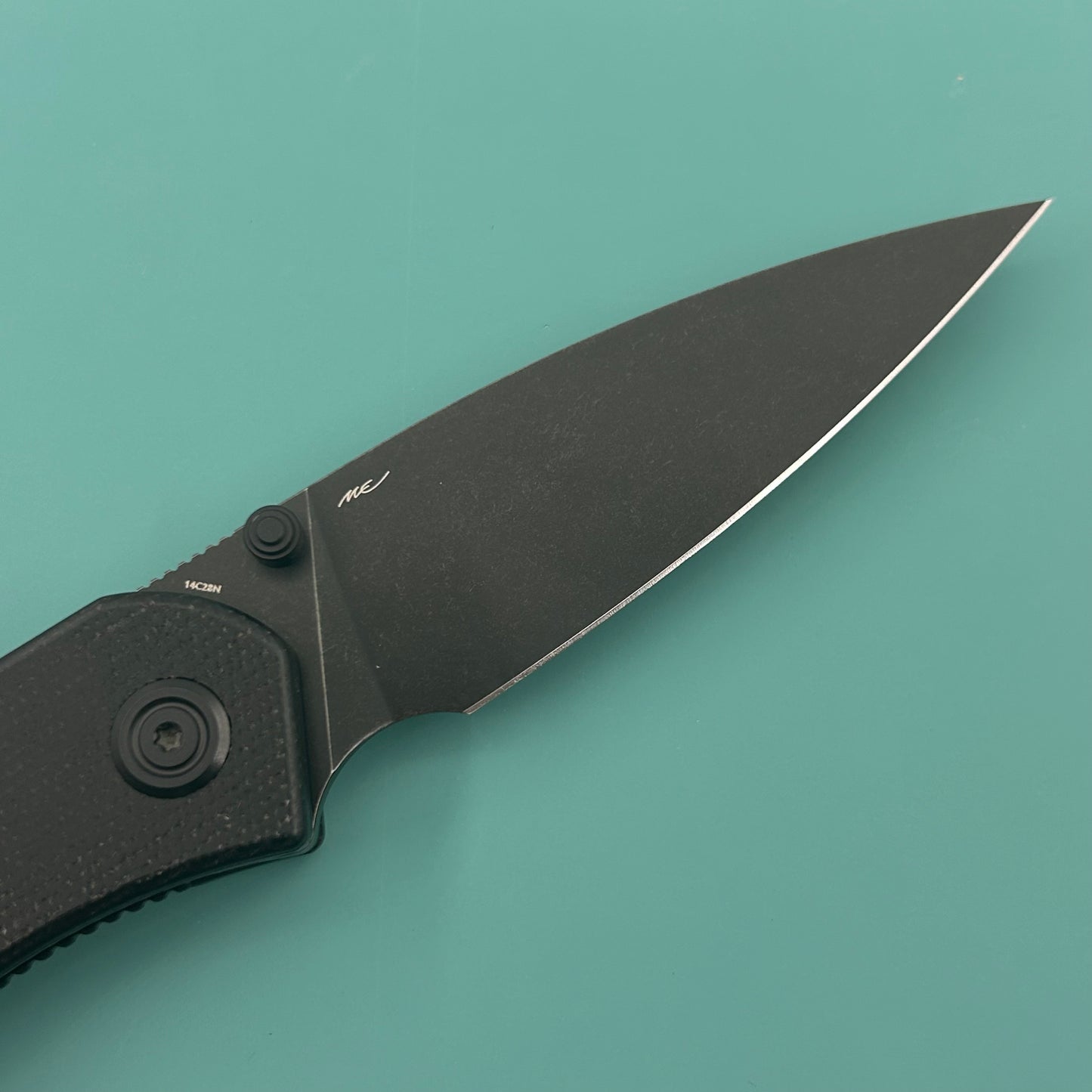 KU knife KU408G SNUG Linerlock Blackout Micarta Folding knife
