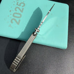 KB KNIVES KB388A Snorri Pocket Folding Knife Sandblast Titanium Handle 3.54'' Silver Bead Blasting M390