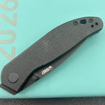 KUBEY knife KU408G SNUG Linerlock Blackout Micarta Folding knife