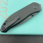KUBEY knife KU408G SNUG Linerlock Blackout Micarta Folding knife