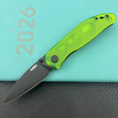 KU KNIVES KU408F SNUG Linerlock Black Glow Polycarbonate Folding knife