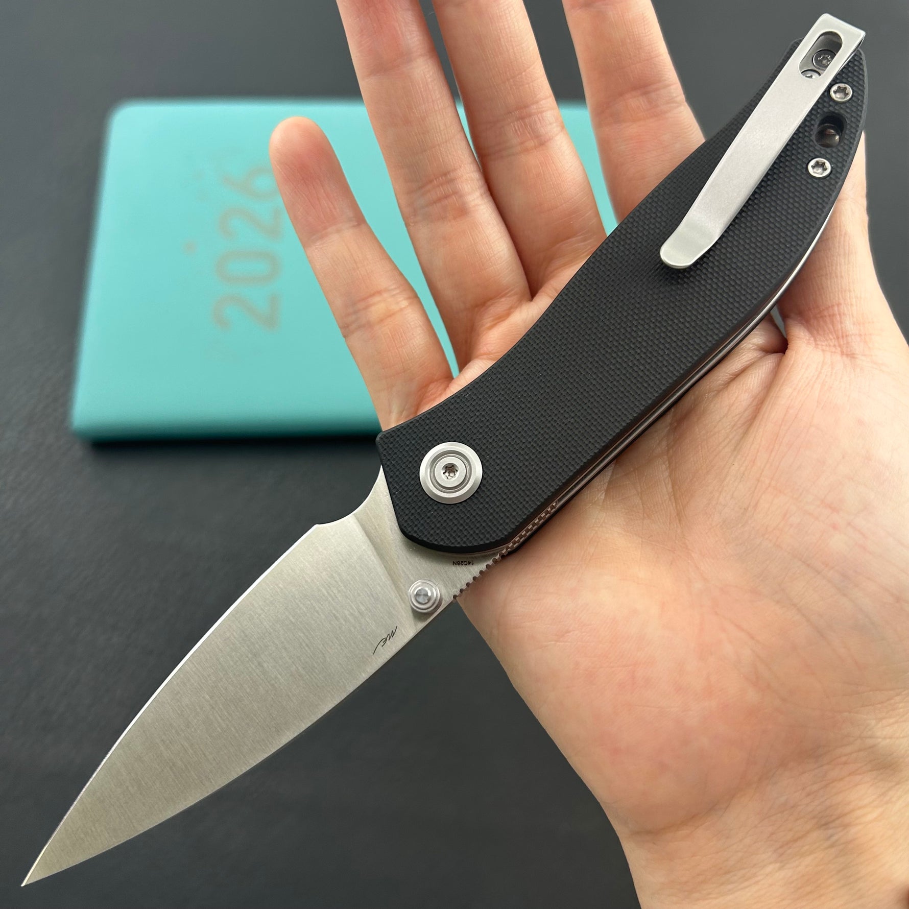 KU knife KU408A SNUG Linerlock Black Folding knife