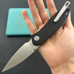 KU KNIVES KU408A SNUG Linerlock Black Folding knife