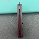 KUBEY knife KU408I SNUG Linerlock Black Red Polycarbonate Folding knife