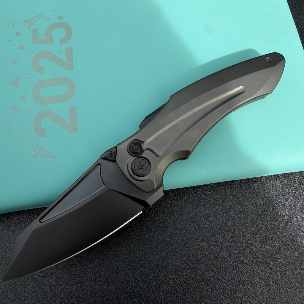 KB Sumo KB400 Folding Knife DLC Titanium Handle 3.15