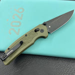 KU knife KU464C Geri Crossbar Lock Black OD Green Folding Knife