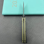 KU knife KU464C Geri Crossbar Lock Black OD Green Folding Knife