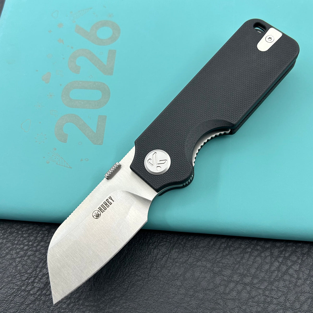 KU KNIVES KU407A Boxer Linerlock Black Folding Knife