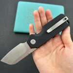 KU knife KU407A Boxer Linerlock Black Folding Knife