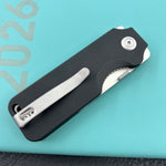 KU knife KU407A Boxer Linerlock Black Folding Knife