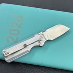 KU knife KU407F Boxer Linerlock Transparent Polycarbonate Folding Knife