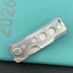 KU knife KU407F Boxer Linerlock Transparent Polycarbonate Folding Knife