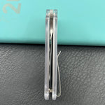 KU knife KU407F Boxer Linerlock Transparent Polycarbonate Folding Knife