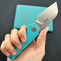 KU KNIVES KU407B Boxer Linerlock Tiffany Blue Folding Knife
