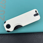 KU knife  KU407E Boxer Linerlock Black White Folding Knife