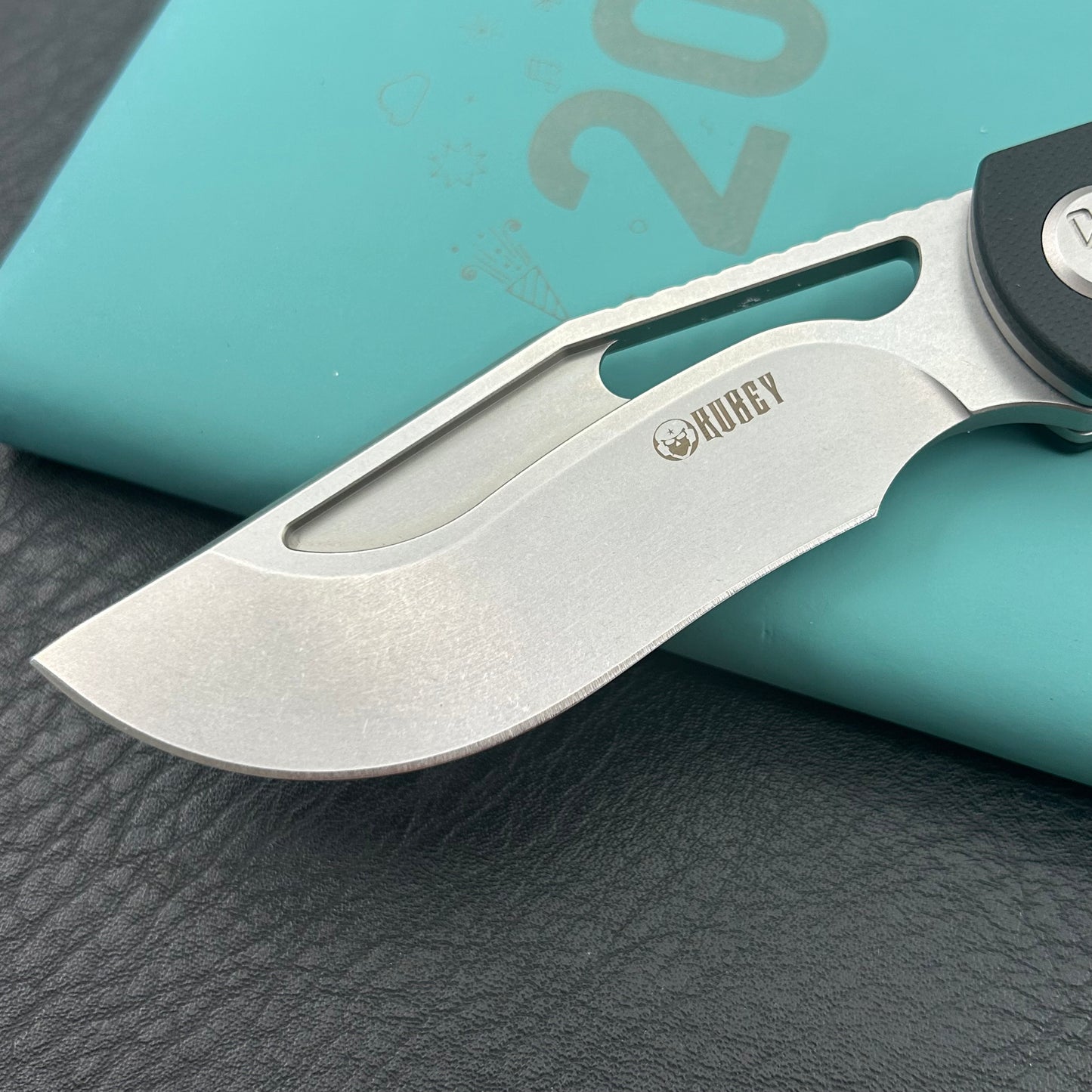 KU knife KU397A Gurkha Linerlock Black Folding Knife
