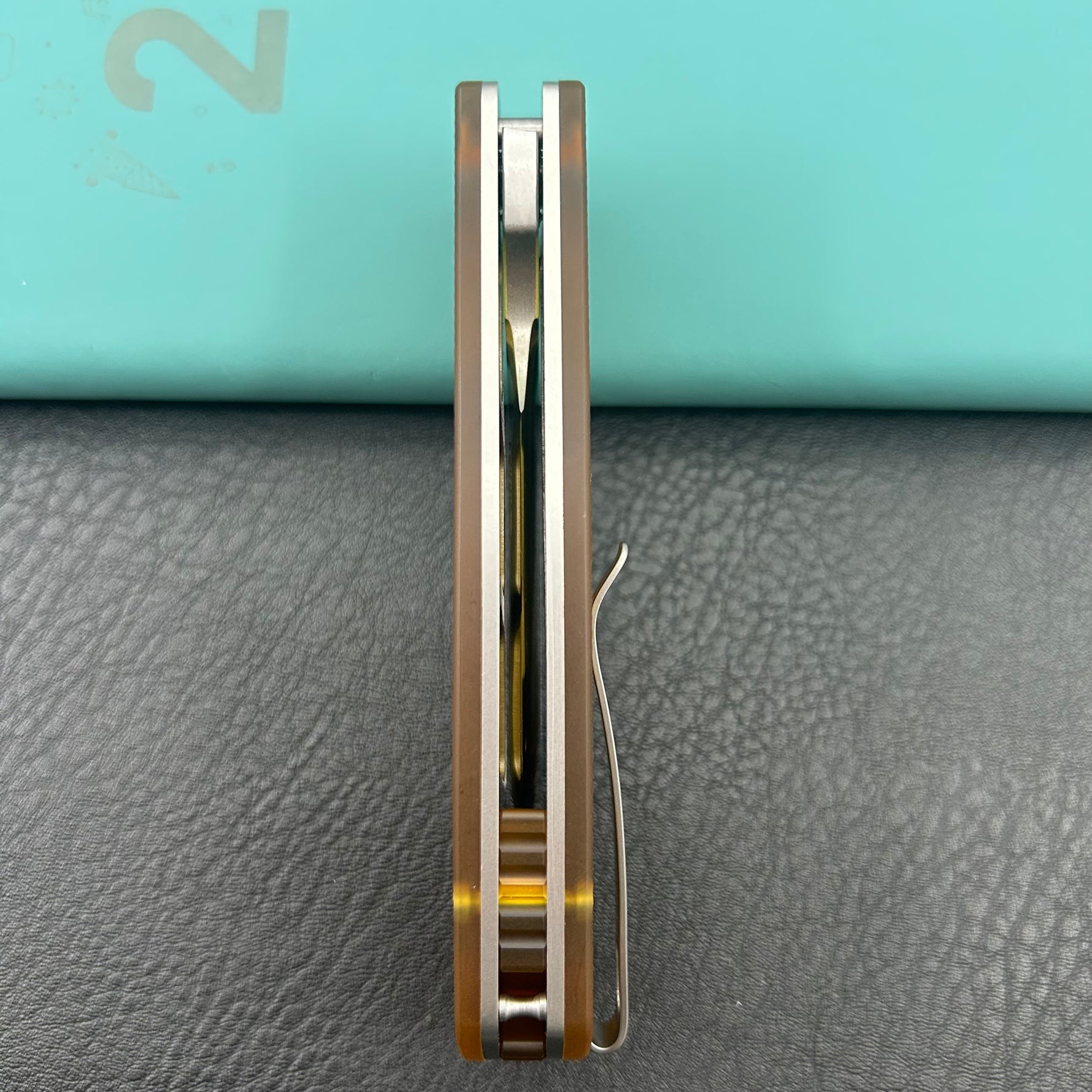 KU knife KU397C Gurkha Linerlock Ultem Folding Knife