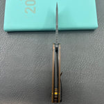 KU knife KU397D Gurkha Linerlock Black Ultem Folding Knife