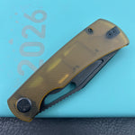 KU knife KU397D Gurkha Linerlock Black Ultem Folding Knife