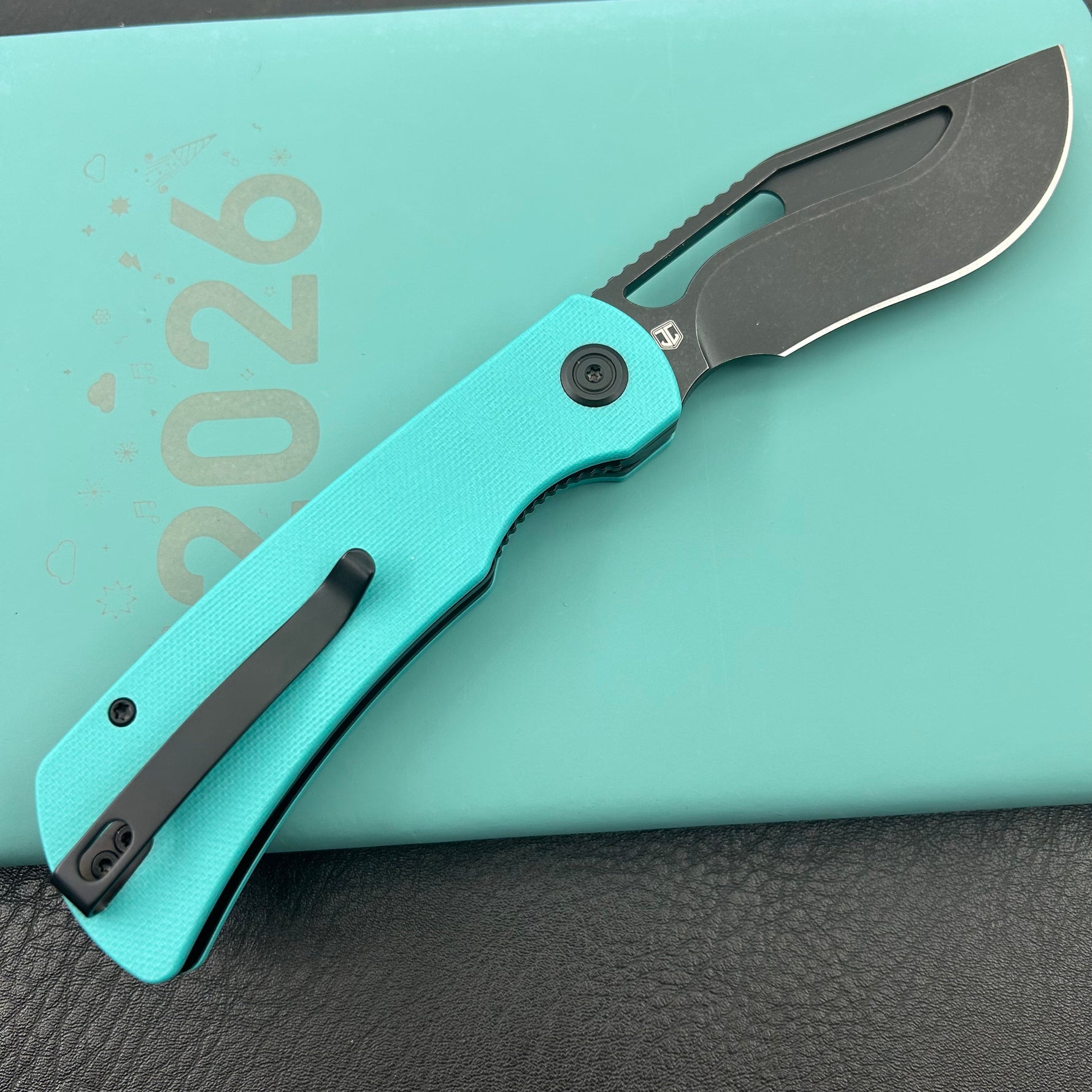 KU knife  KU397F Gurkha Linerlock Tiffany Blue Folding Knife