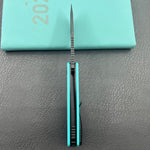 KU knife  KU397F Gurkha Linerlock Tiffany Blue Folding Knife