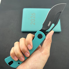 KU knife  KU397F Gurkha Linerlock Tiffany Blue Folding Knife