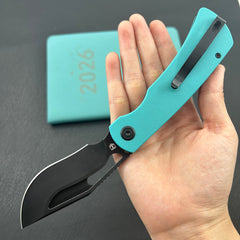 KU knife  KU397F Gurkha Linerlock Tiffany Blue Folding Knife