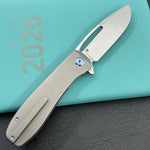 KU knife KU353A Supercell Linerlock Gray Ti Folding Knife