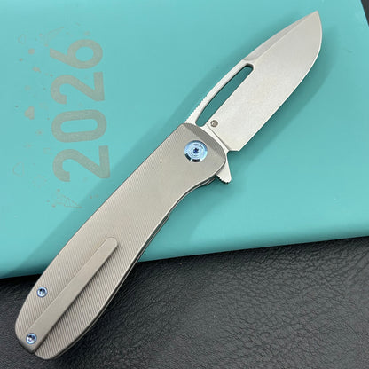 KU knife KU353A Supercell Linerlock Gray Ti Folding Knife