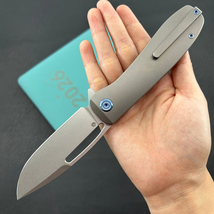 KU knife KU353A Supercell Linerlock Gray Ti Folding Knife